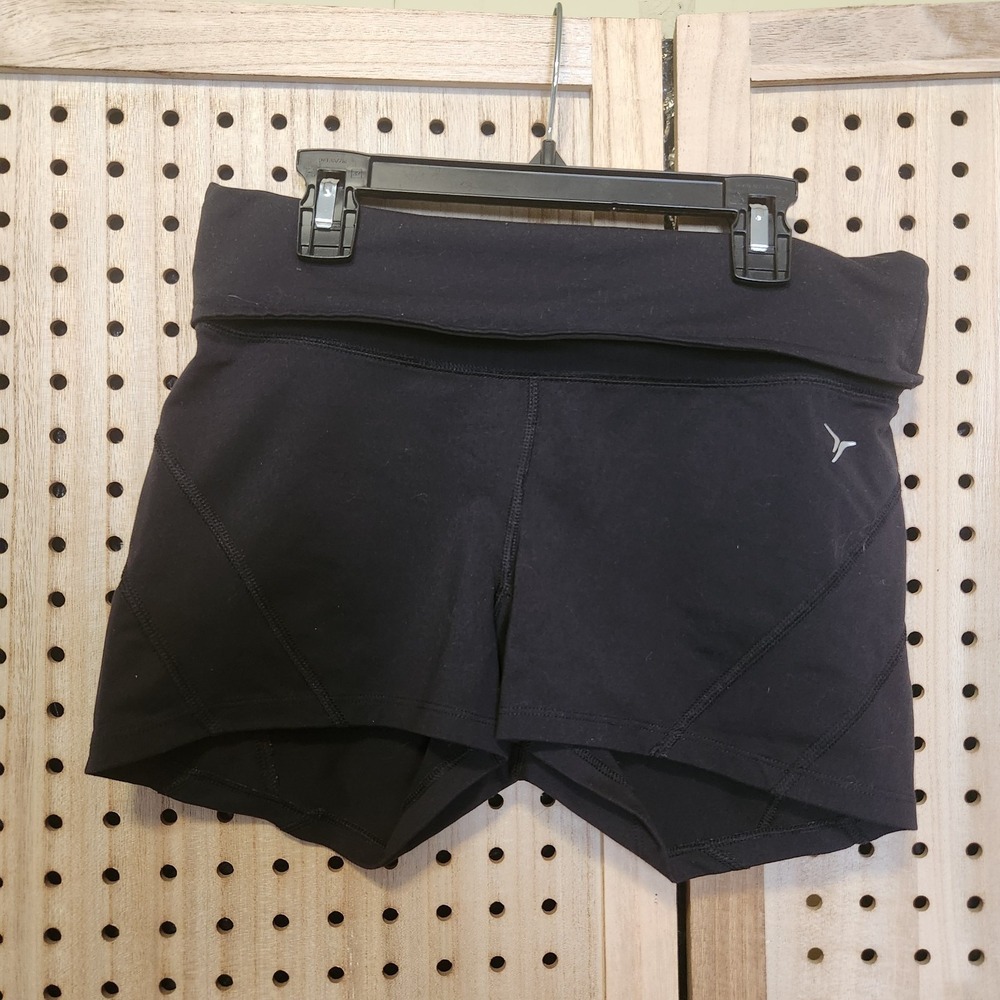 Active by Old Navy Women's High Waist Shorts Black Size M Workout Exercise Run